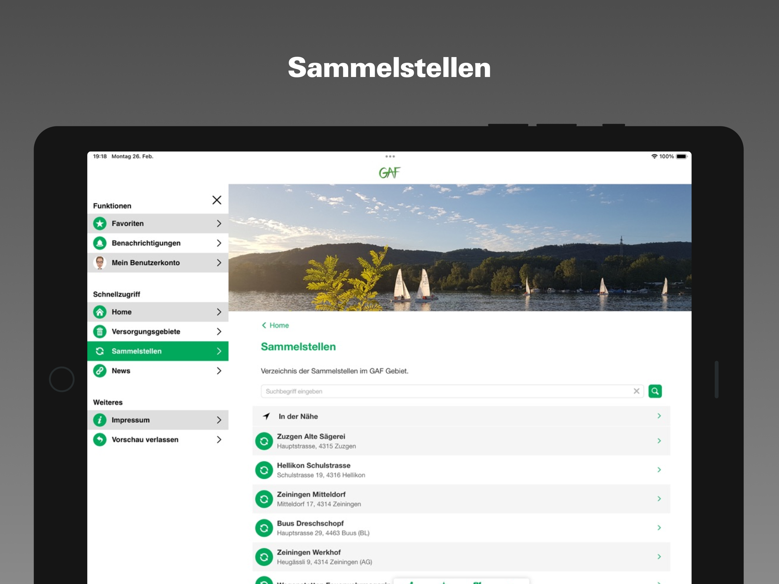 GAF Recyclingkalender
