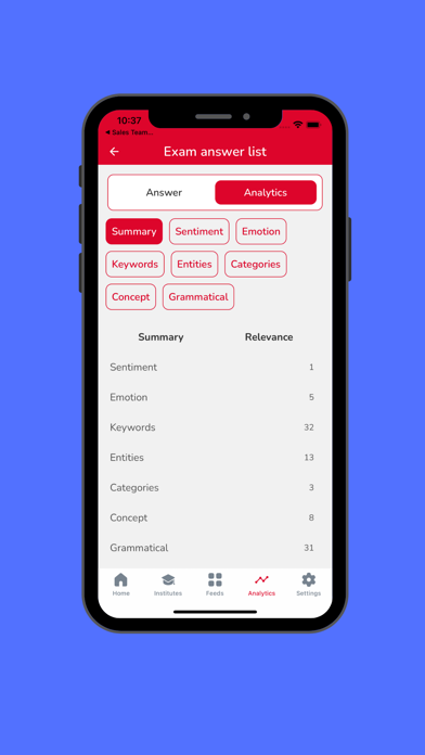 IELTS Analyst Screenshot