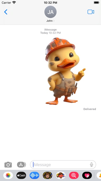 Construction Duckling Stickers screenshot-3