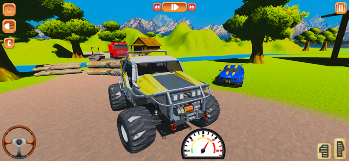 Offroad jeep Driving  Parking