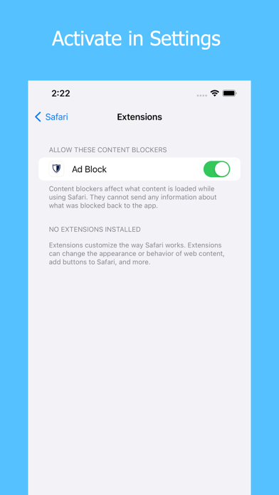 Browser Ad Block Extension Screenshot