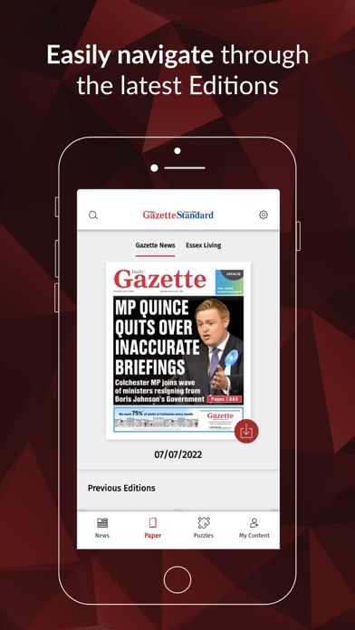 Gazette News Screenshot