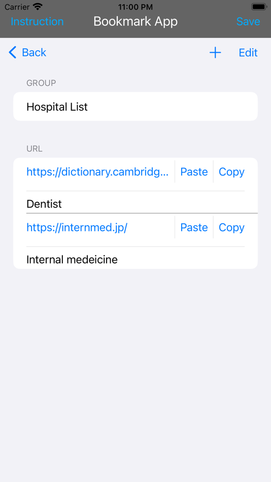 #9. BookmarkApp-PasteURL (iOS) By: Risako Asai