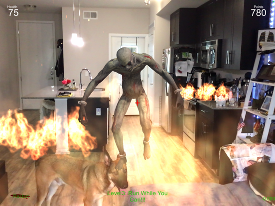 AR Alien Zombie Invasion! iPad screenshot