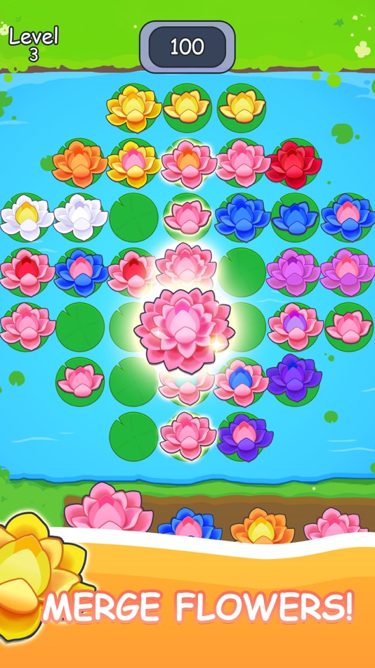#1. Flower Match Merge (iOS) Bởi: Ayoomi