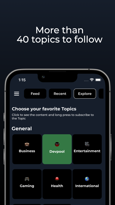 Topics - News and Stock Screenshot