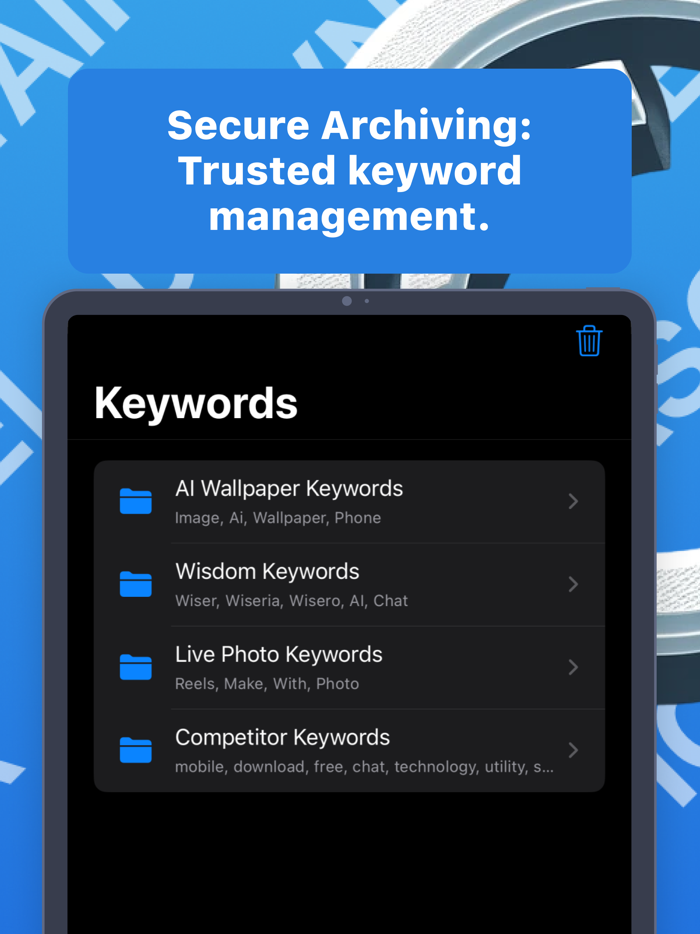 ASO Keyword Optimizer - PutKey