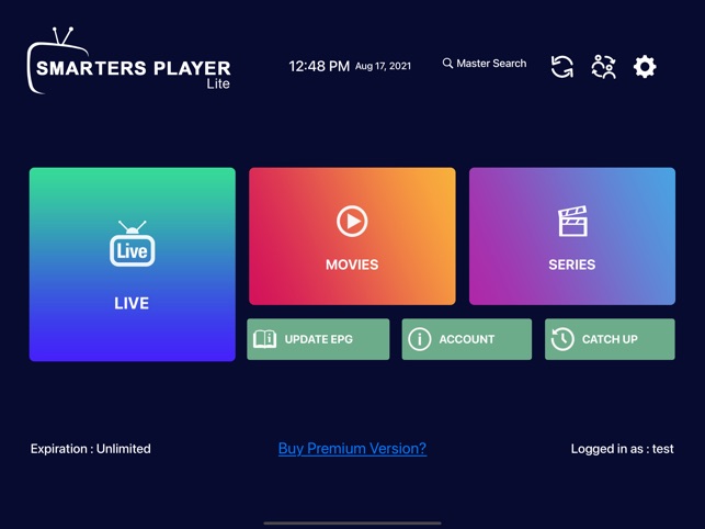 Smarters Player Lite na App Store
