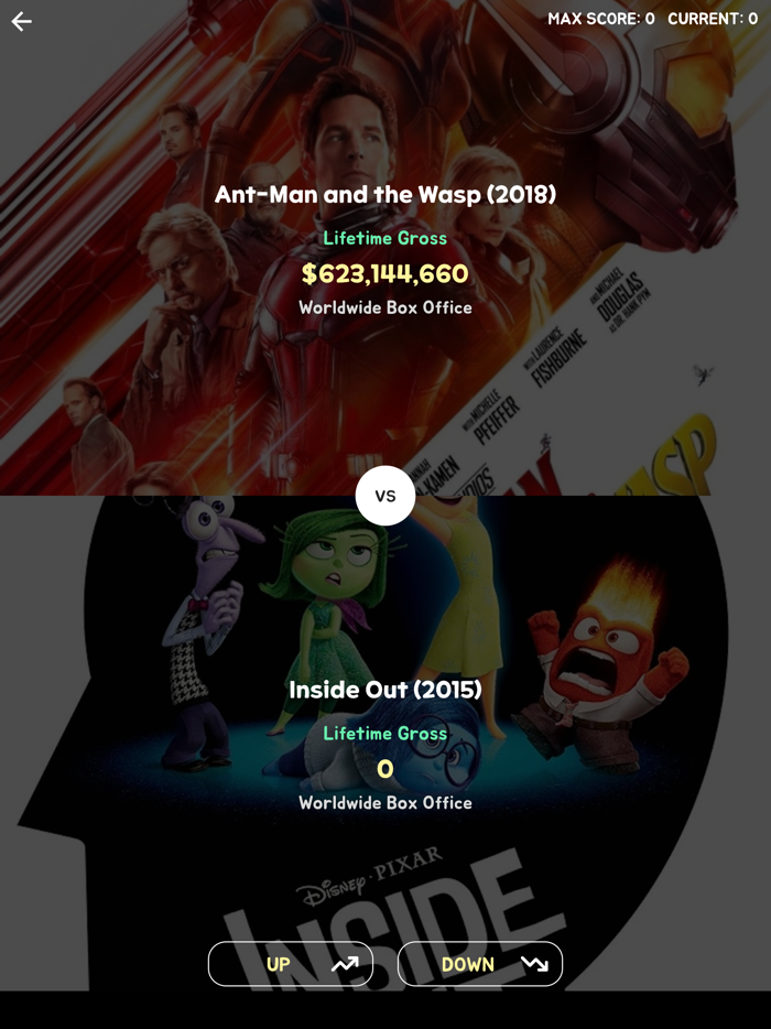 Trivia Quiz - Up and Down