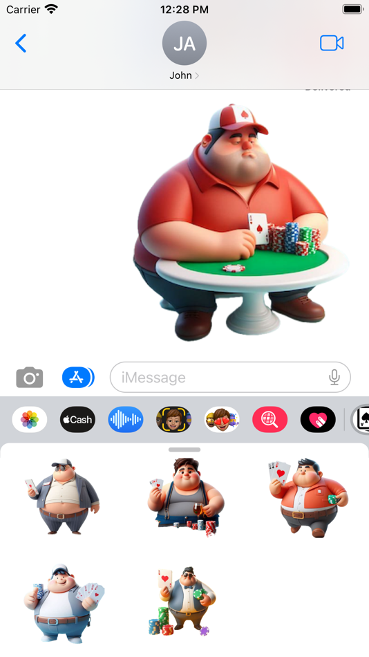 #5. Poker Player Stickers (iOS) 由: Paul Scott