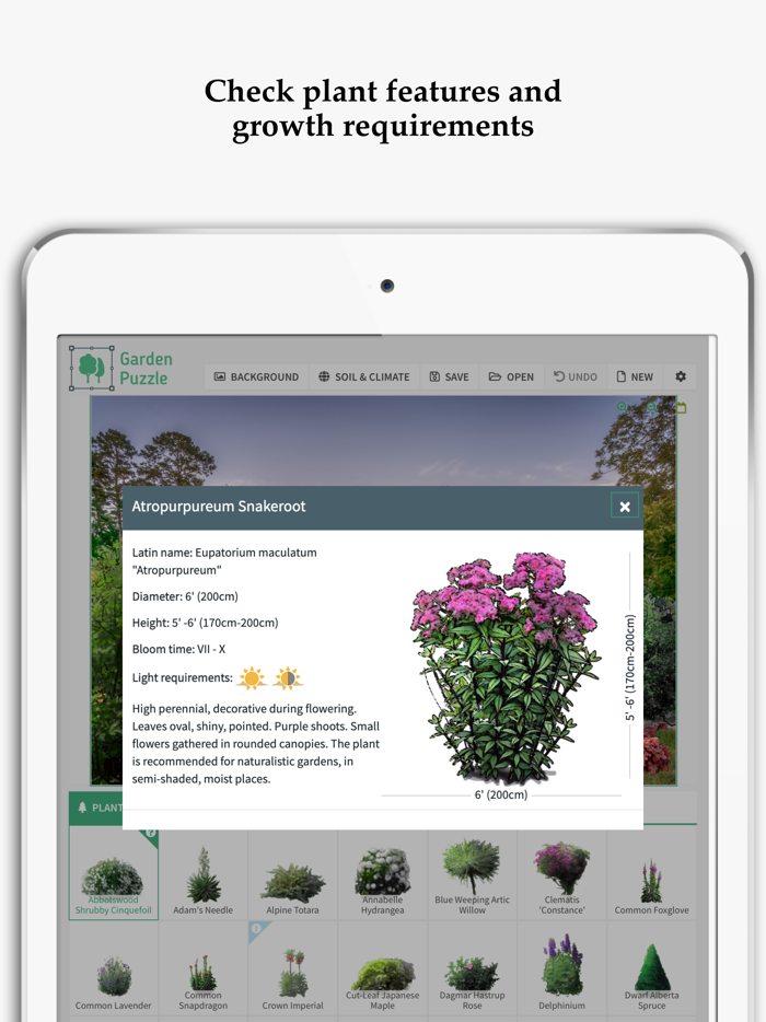 GardenPuzzle - Plan a Garden