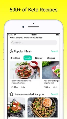 Game screenshot Keto Diet Meal Plans hack