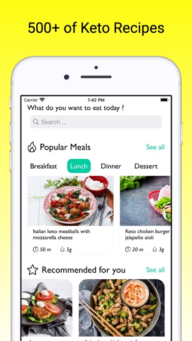 Keto Diet Meal Plans Screenshot