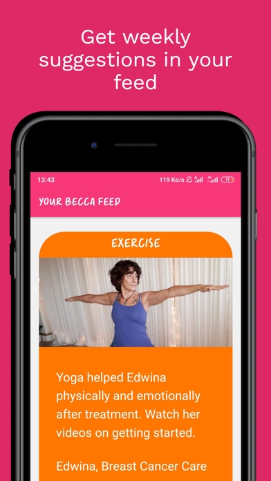 Becca - Breast Cancer Support Screenshot