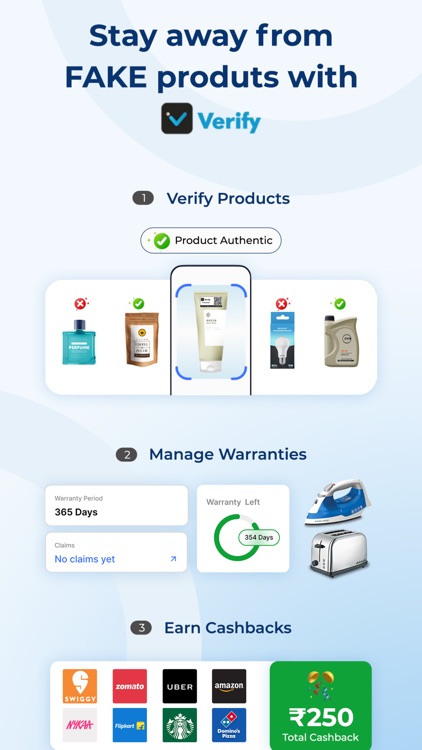 Verify App: UPI Cashbacks