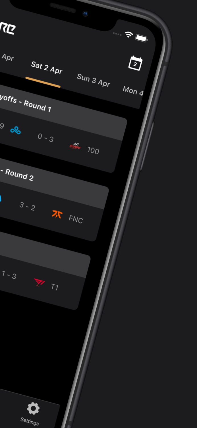eScore - LoL Esports Scores