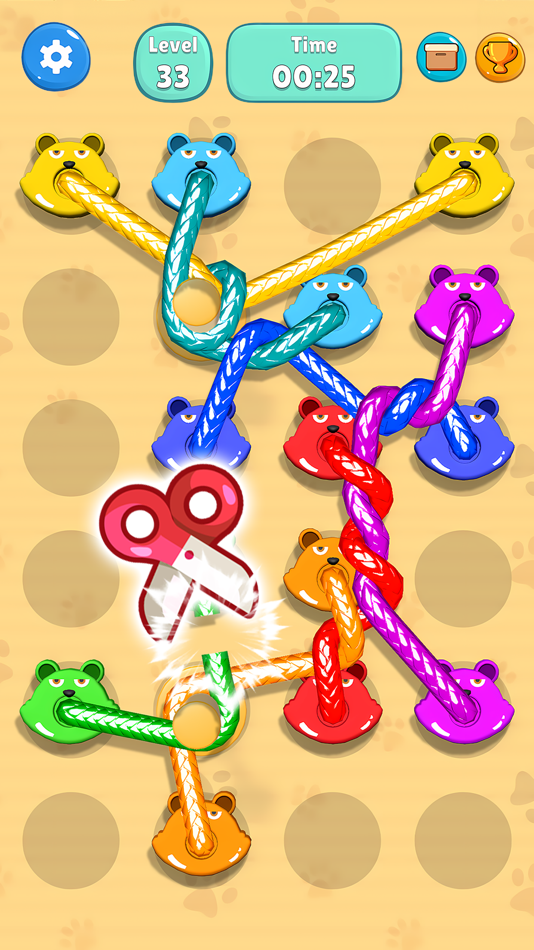 #4. Tangled Line 3D: Knot Twisted (iOS) 由: Hiker Games Joint Stock Company