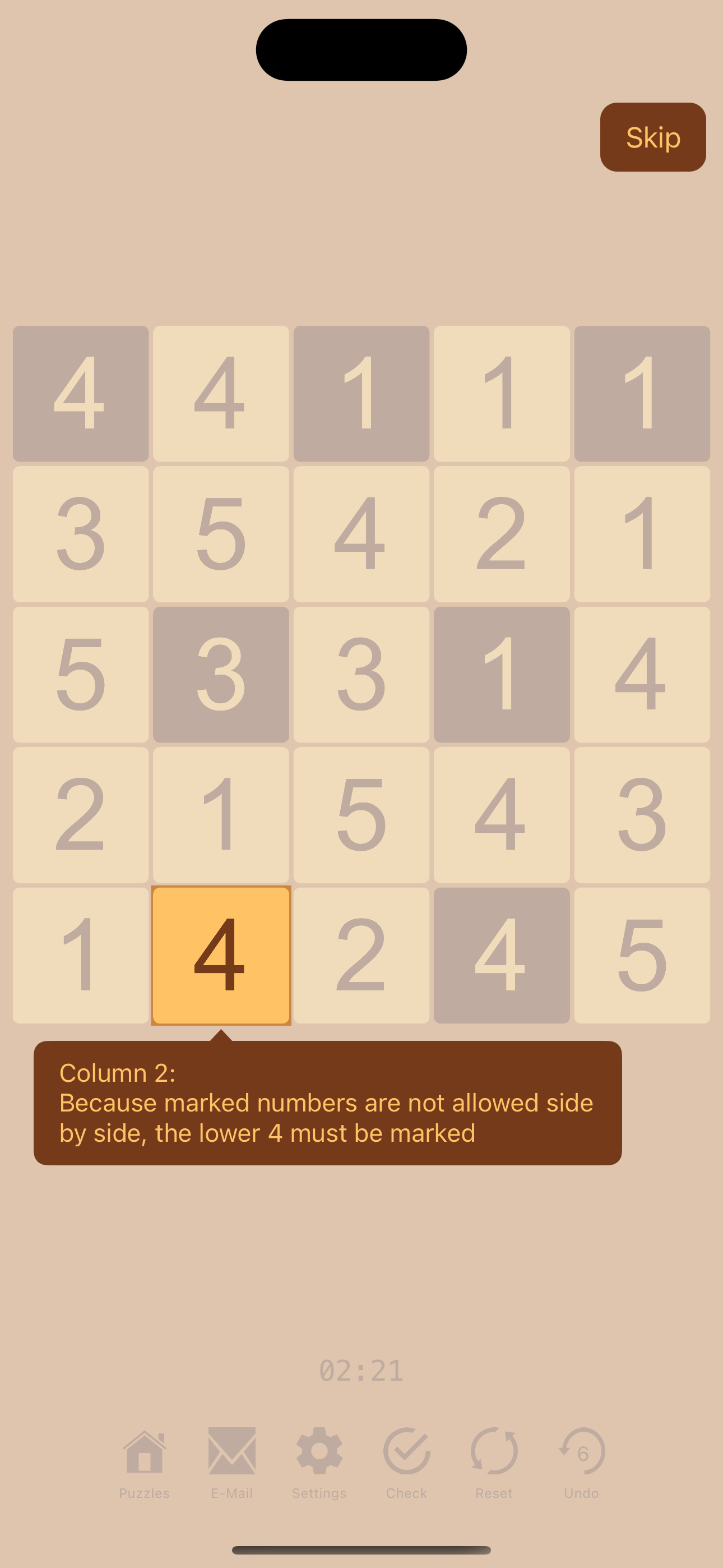 Hitori - Logic Puzzles