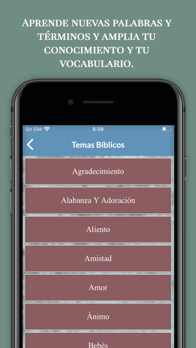 Diccionario Teológico y Biblia Screenshot
