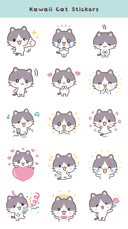 Kawaii Cat Stickers (Global)