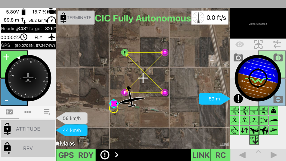 #2. MicroPilot HorizonMP Drone GCS (macOS) Podle: MicroPilot Inc.