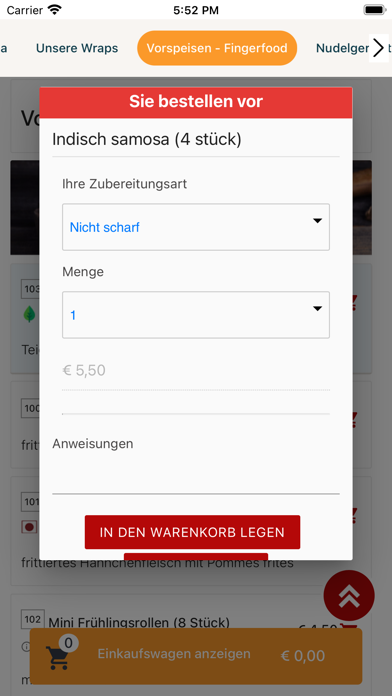 Pizza Oase Statzling Screenshot