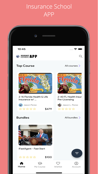 Insurance School App Screenshot