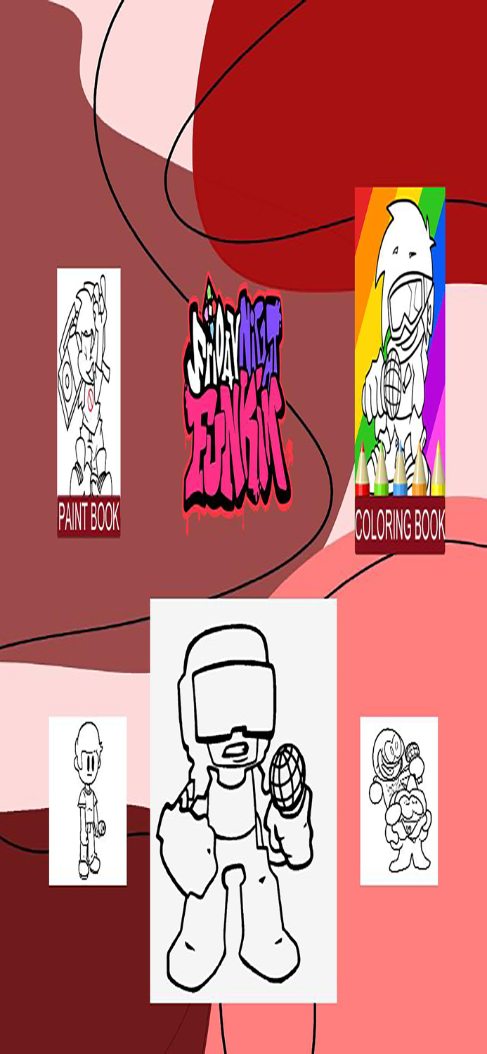 fnf characters coloring pages