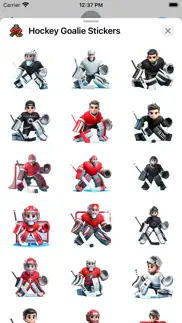 hockey goalie stickers iphone screenshot 2