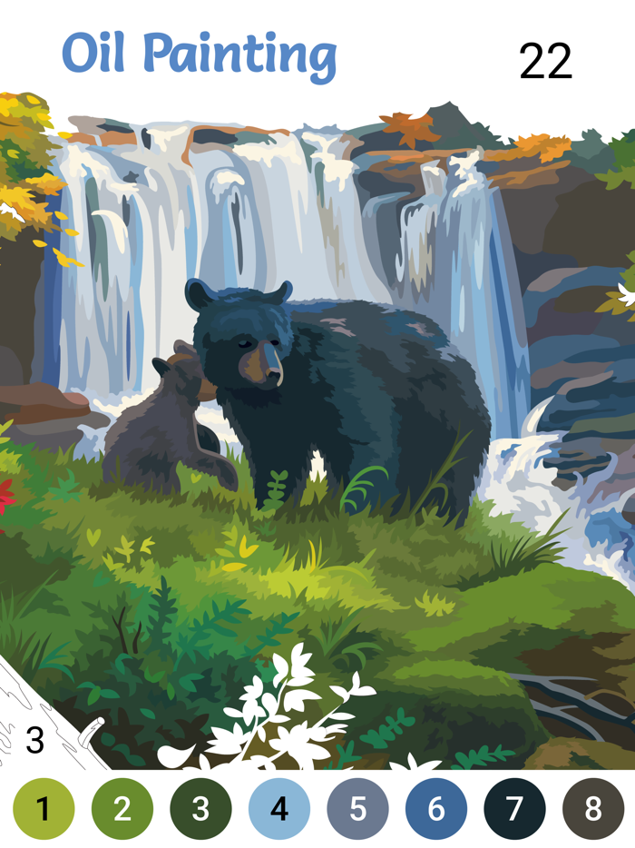 Happy Canvas Color by Number