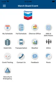 chevron events iphone screenshot 3