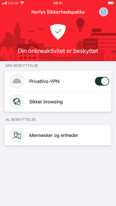 Norlys Sikkerhedspakke Screenshot