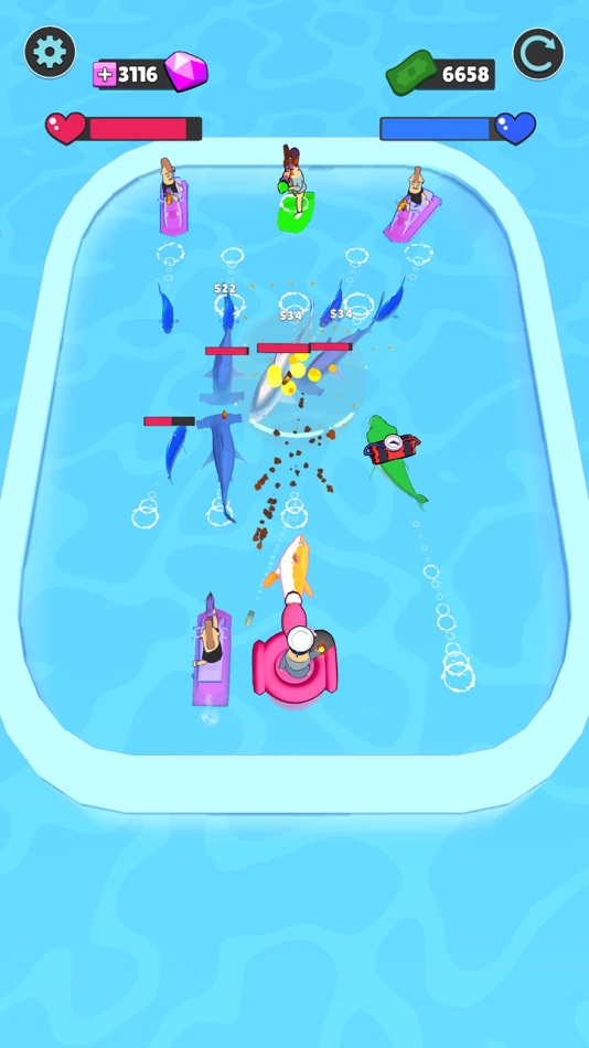 #4. Merge Sharks (iOS) 来自: Thomas Cooper