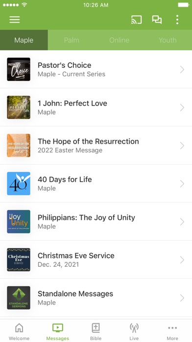 Campus Bible Church Screenshot