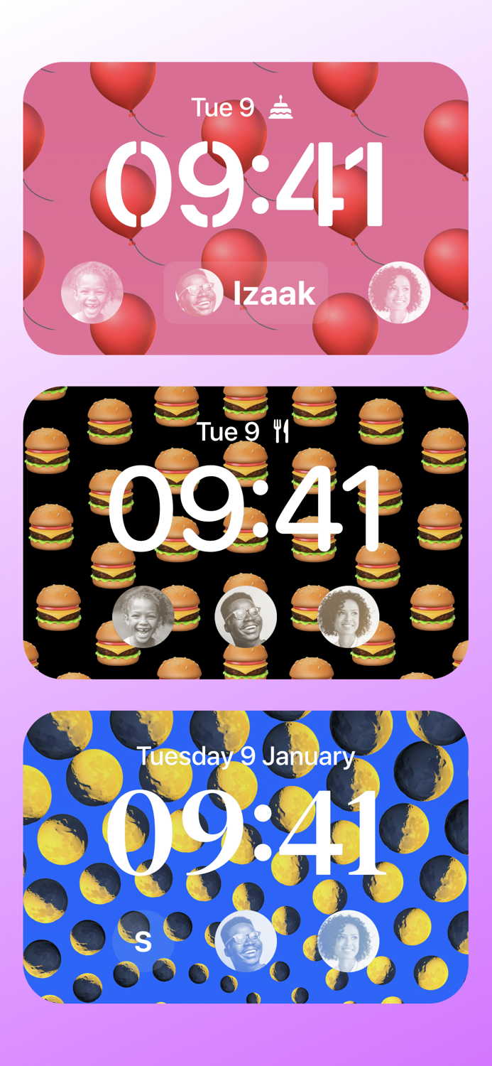 Lock Screen Contact Widgets