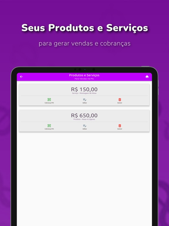 PIX Fácil - Chaves e Vendas iPad screenshot 4 - Finance app