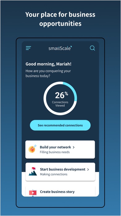 Screenshot 1 of SmallScale App