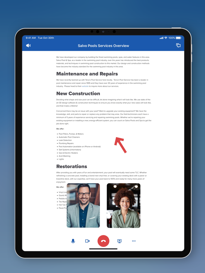 Salvo Pools - Client Hub