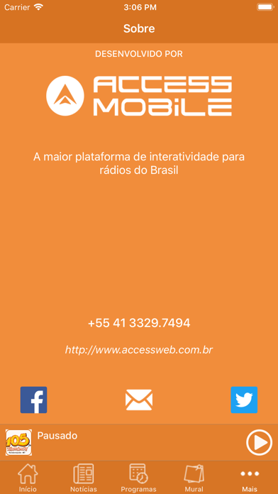 105 FM de Rondonópolis Screenshot