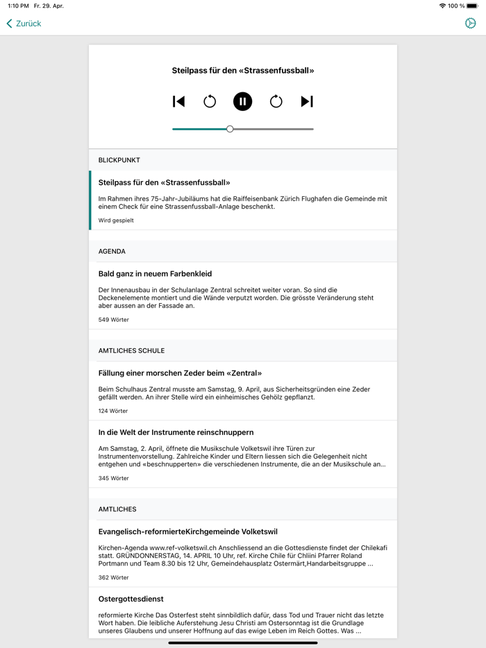 Volketswiler Nachrichten