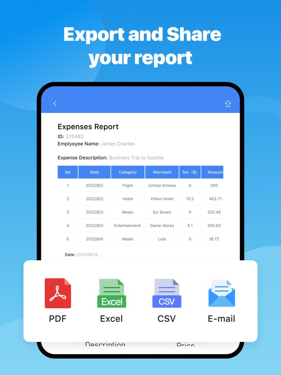 Receipt Lens - Expense Tracker iPad screenshot 4 - Finance app