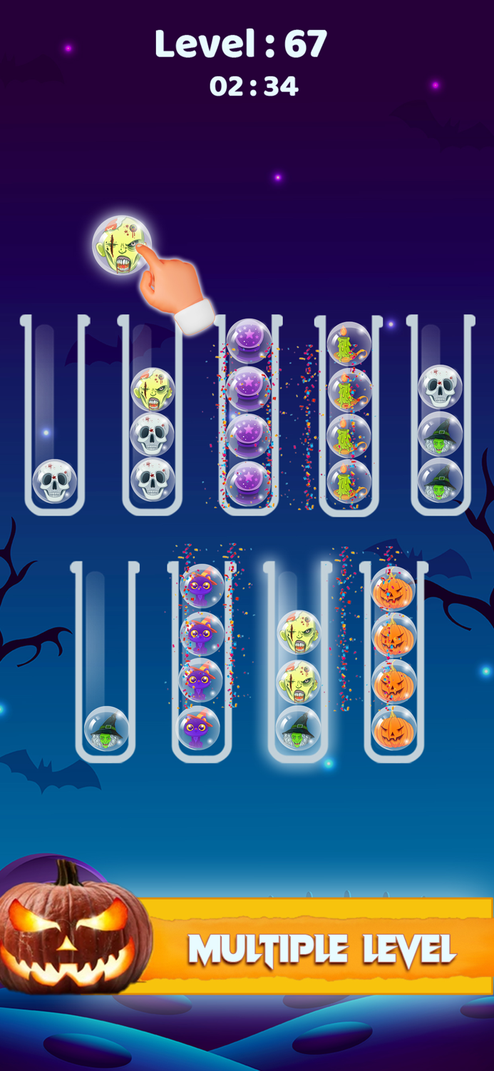 Halloween Sort Puzzle Game