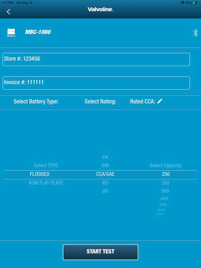 Valvoline Battery Tester