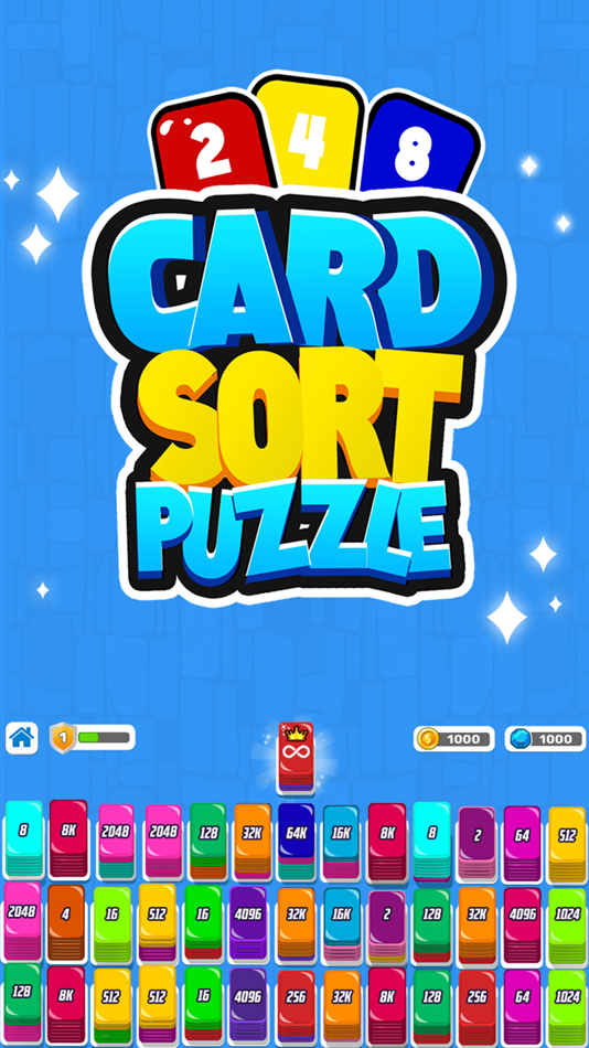 #2. Card Sort Puzzle Shuffle Sort (iOS) 作者: Muhammad Jehanzeb Zubair