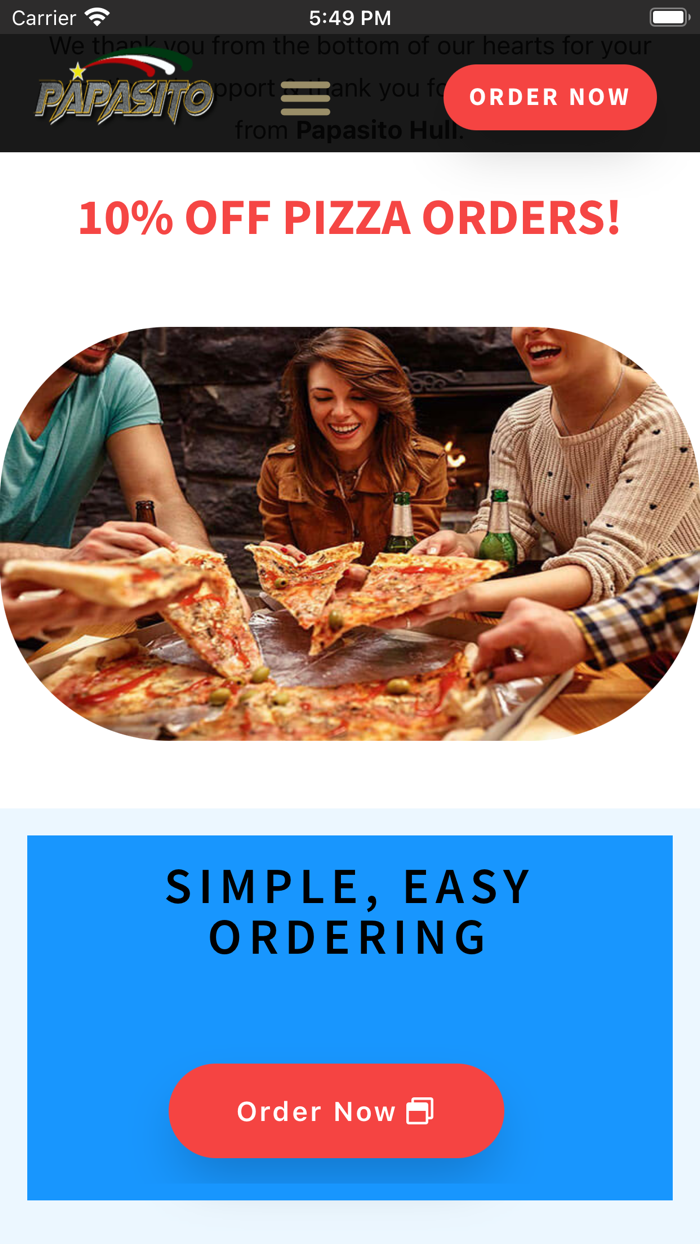 Papasito Pizza - Hull