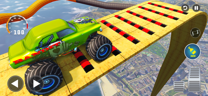 Monster Truck Stunt Race Games