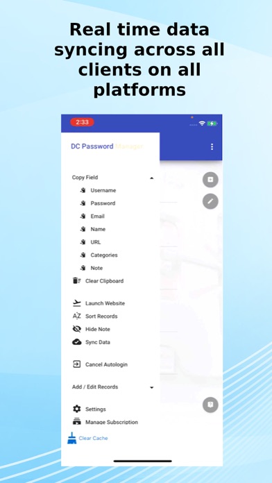 DC Password Manager Screenshot