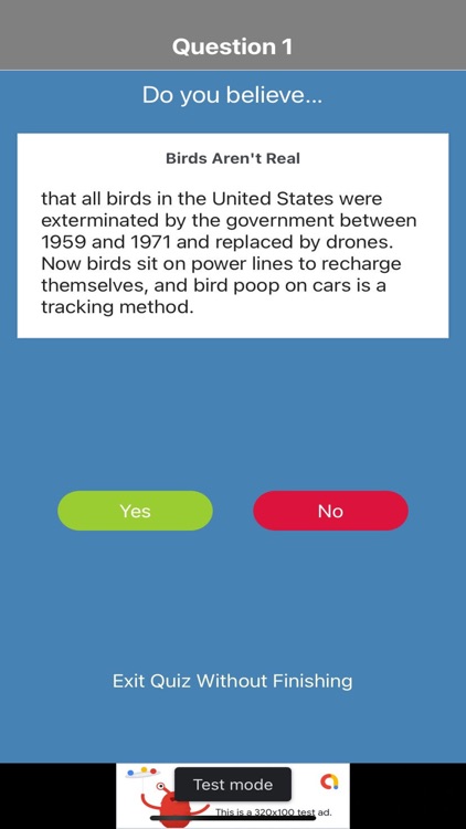 Conspiracy Theory Quiz