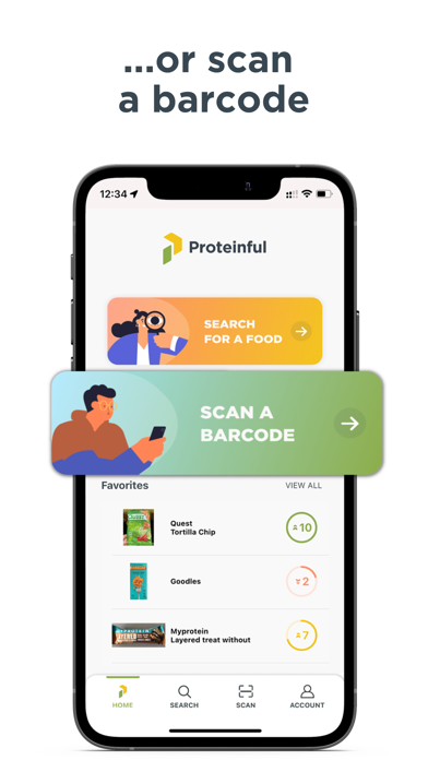 Proteinful - Nutrition Info Screenshot