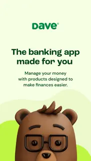 dave - banking & cash advance iphone screenshot 1